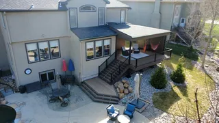 Finished custom deck and paver patio built from the 3D design